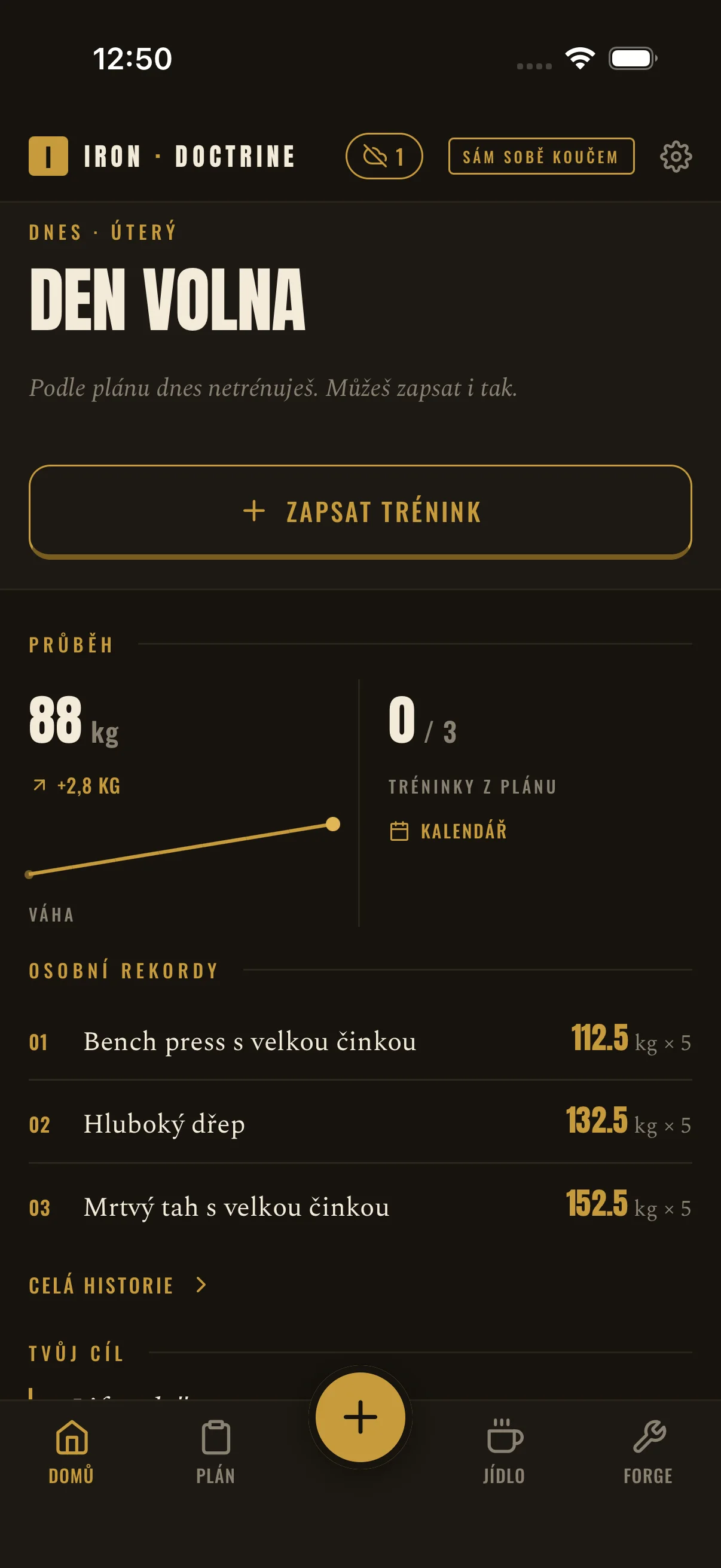 Přehled v appce