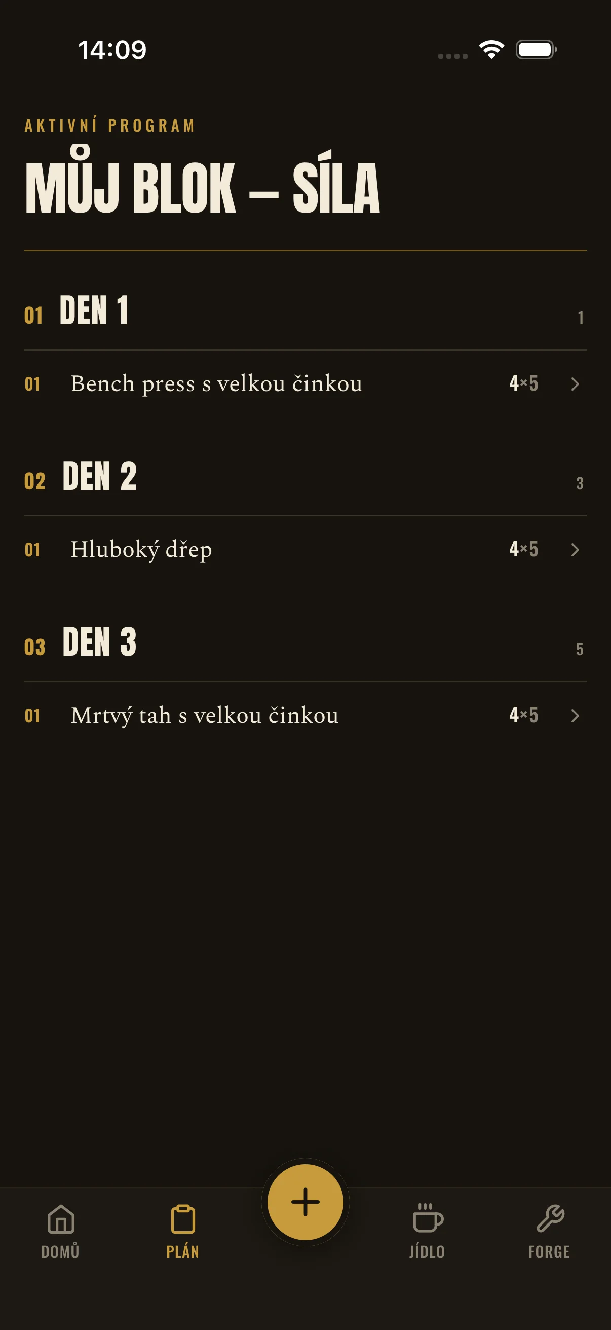 Tréninkový plán